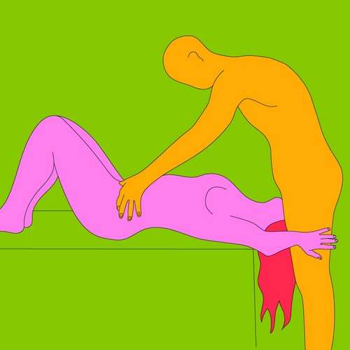 To the edge sex position